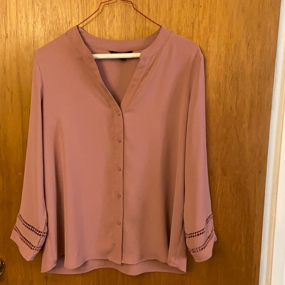 41 Hawthorn Mauve Blouse SZ M